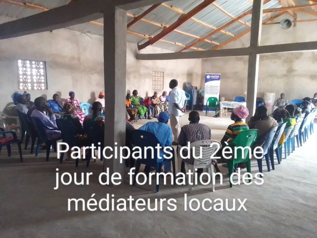 PROJET DE MISSION DE FORMATION DES MEDIATEURS LOCAUX